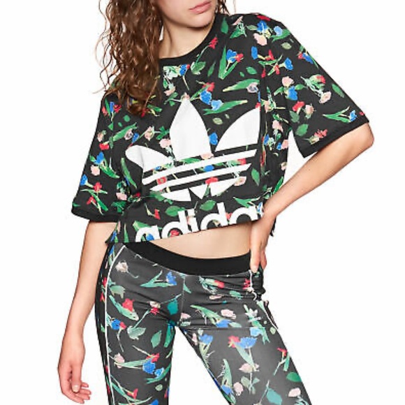 Adidas Bellista Allover Print Floral Set - Picture 2 of 6